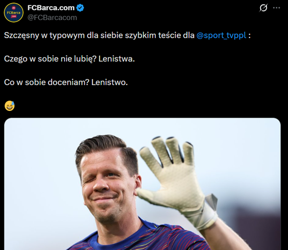 Wojciech Szczęsny mówi o swojej największej WADZIE i... ZALECIE xD
